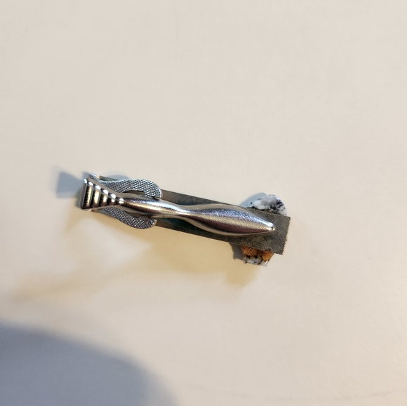 Silver Plated Tie Clip - Picture 2 of 2